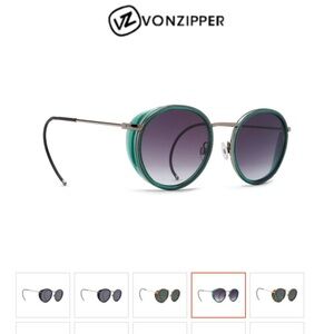 Vonzipper Empire round green sunglasses